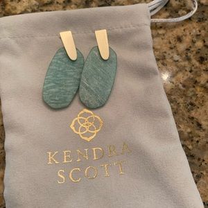 Kendra Scott Aragon Statement Earrings in Chalcedony Glass